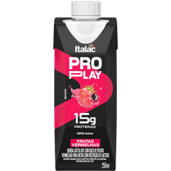 BEBIDA LACTEA ITALAC PROPLAY TP 250ML 15G FRUTAS VERMELHAS